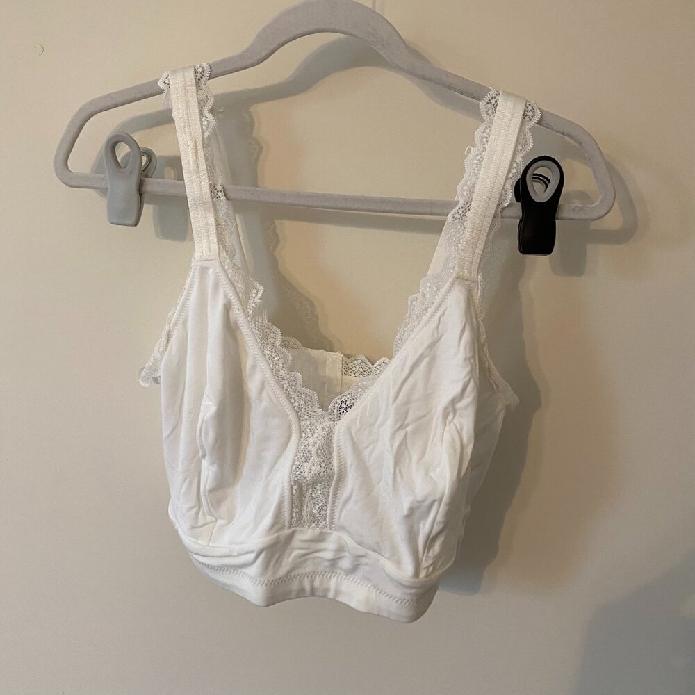 PARFAIT Dalis P5641 Women's Wire Free Bralette - Pearl White 40H UK